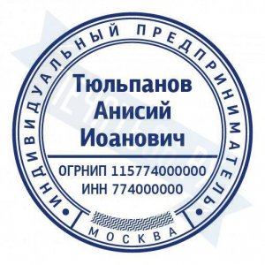 Макет печати для ИП с защитой №8